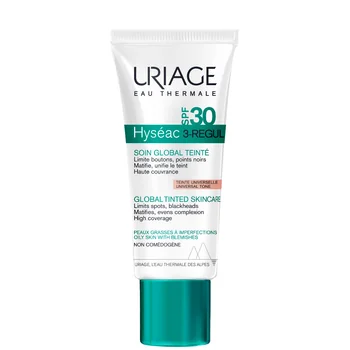 URIAGE HYSÉAC 3-Regul Global Tinted Skincare SPF30, 40ml 1×40 ml, tónovaný krém pre pleť s nedokonalosťami
