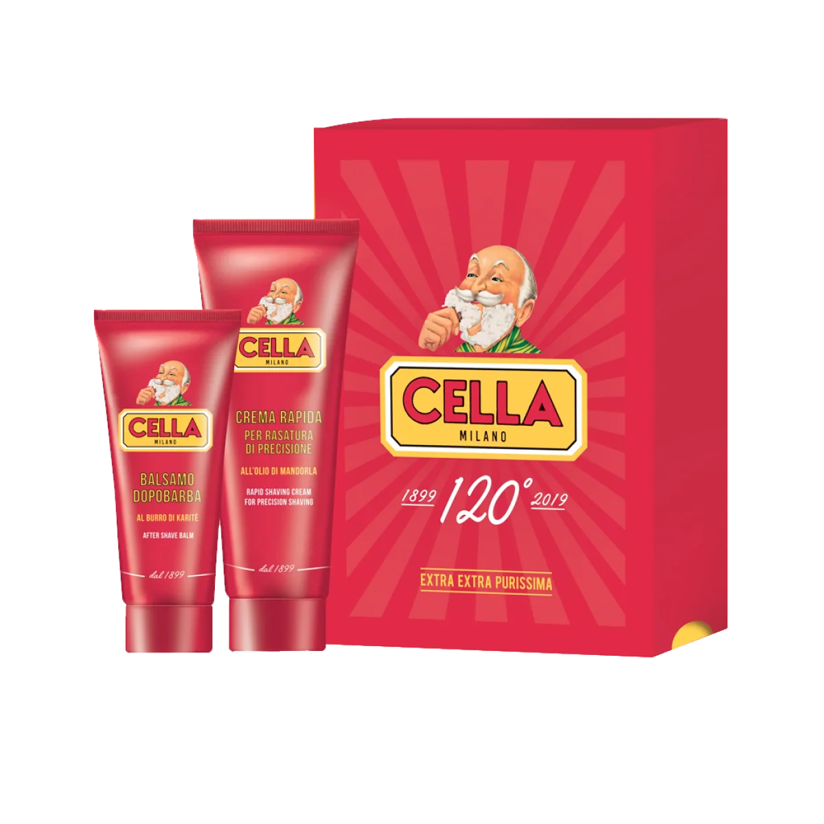 Sada na holenie Cella Milano Traditional shaving Twin set 150+100ml