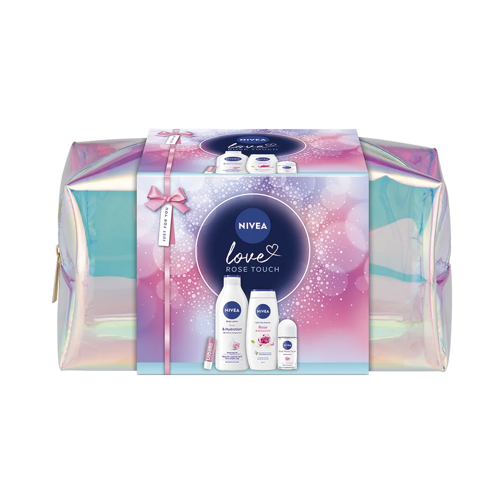 NIVEA darčeková taška plná nežnej ružovej starostlivosti o pokožku 1 set