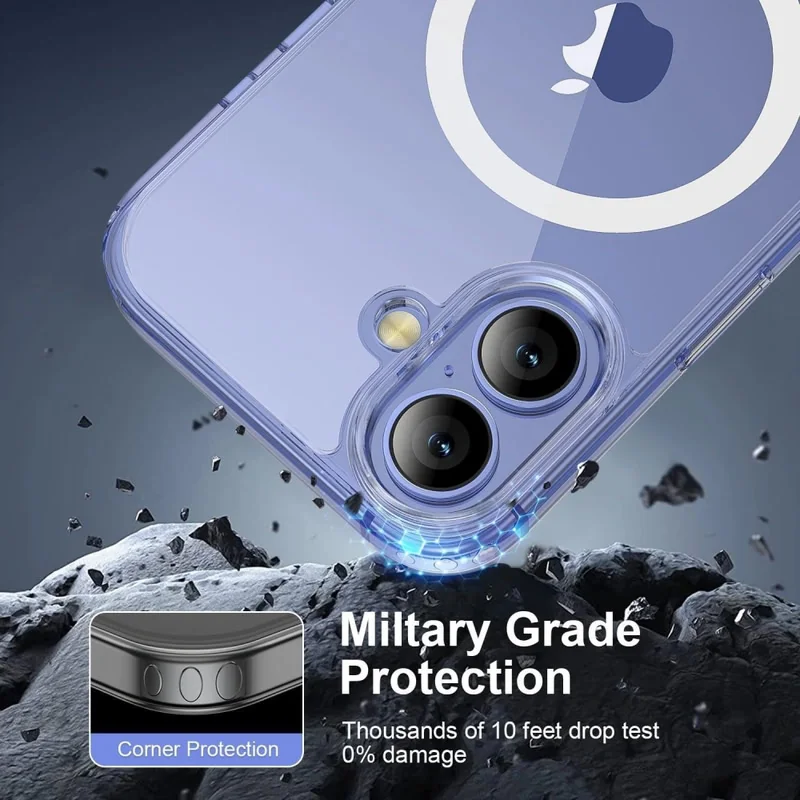 Tech-Protect Flex MagSafe kryt na iPhone 16, priesvitný