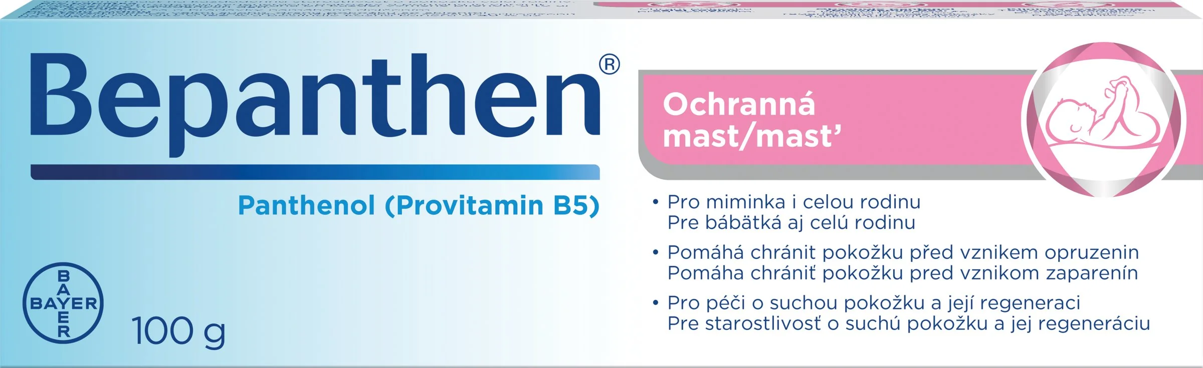 Bepanthen Ochranná masť 1×100 g, masť
