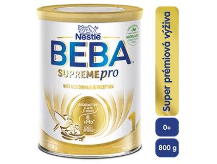 BEBA SUPREMEpro 1, 6 HMO 1x800 g, počiatočné dojčenské mlieko