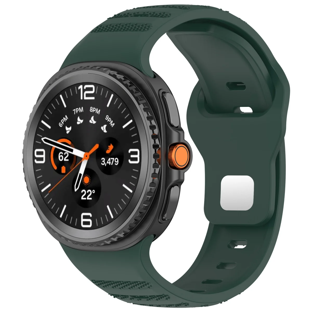 BStrap Silicone Dotline remienok na Samsung Galaxy Watch 8, green