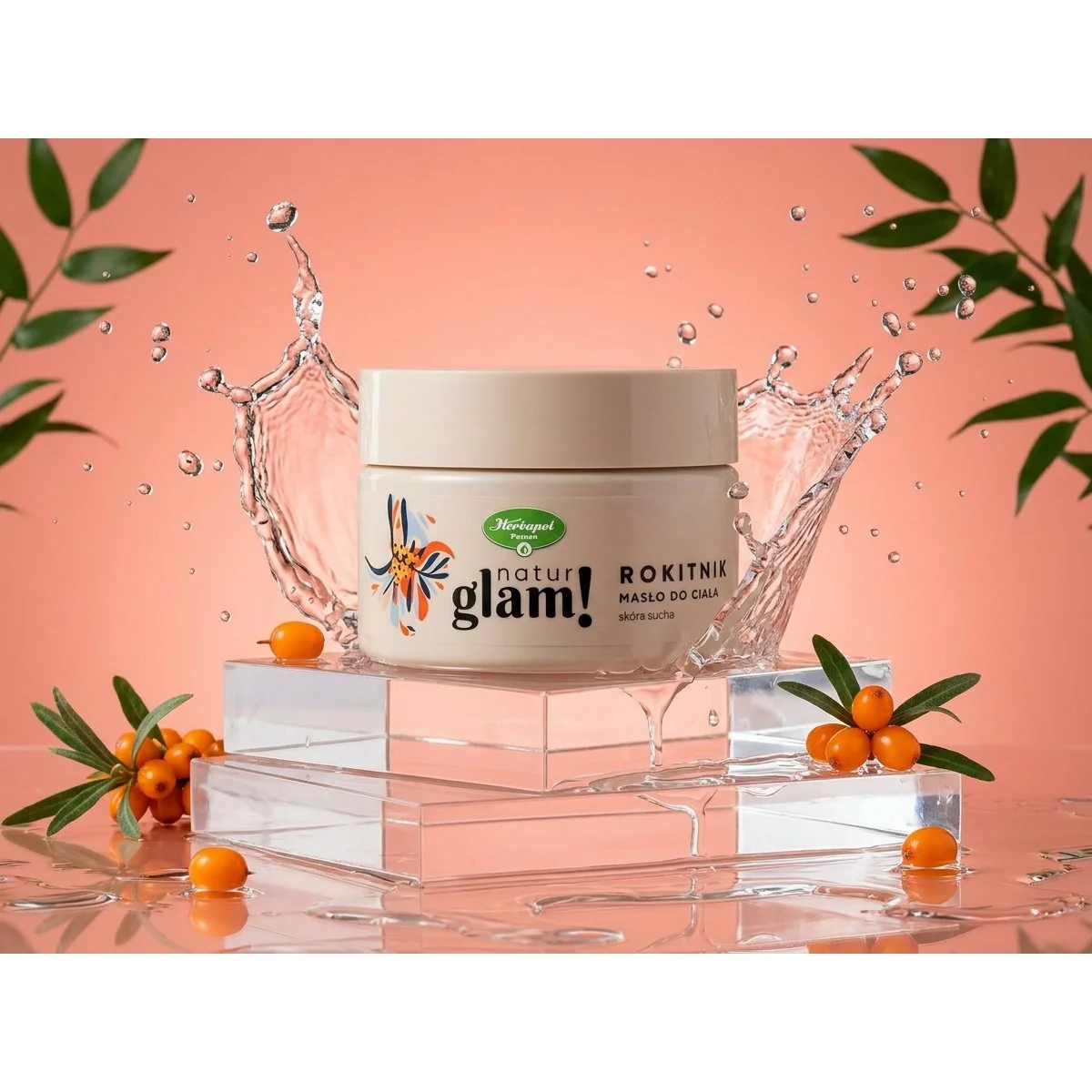 NaturGlam Rakytníkové telové maslo 300 ml suchá a citlivá pokožka