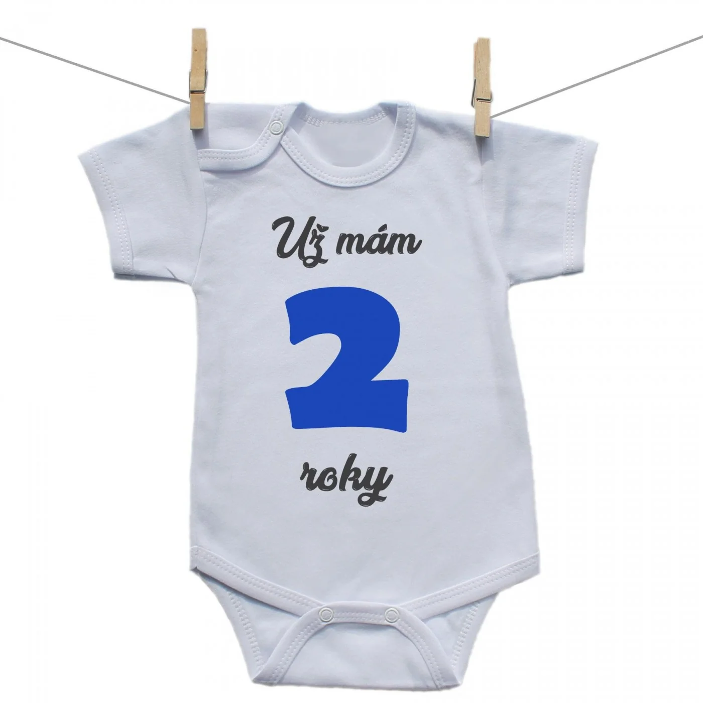 Boodyy Body s krátkym rukávom Už mám 2 roky Chlapec Veľkosť: 92