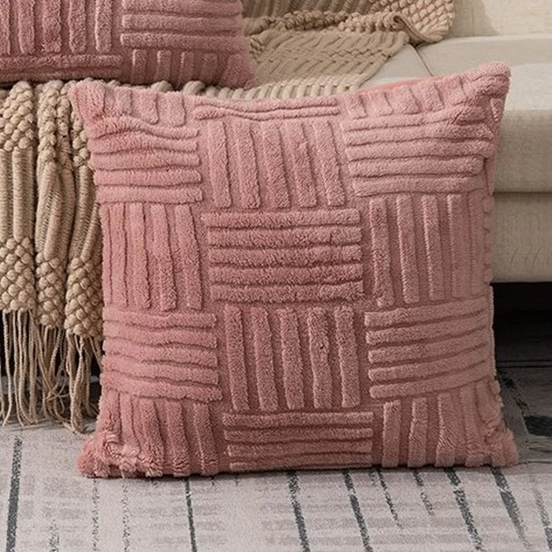 Livefy obliečka na vankúš Braidy 45x45cm, ružová