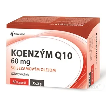 Noventis Koenzým Q10 60 mg 1×60 cps, so sezamovým olejom
