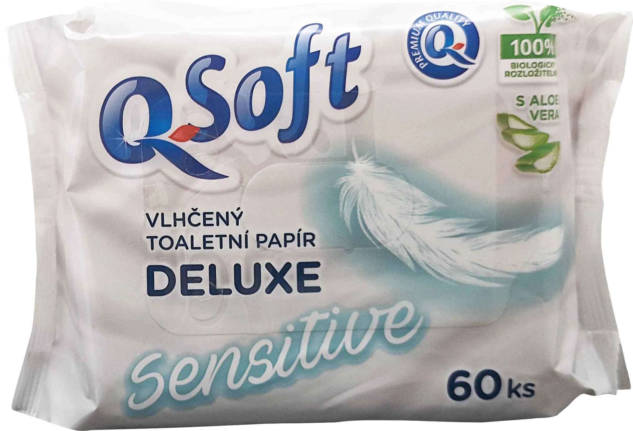 Q Soft Vlhčený Toaletný Papier Sensit. Deluxe 1×60 ks, vlhčený toaletný papier