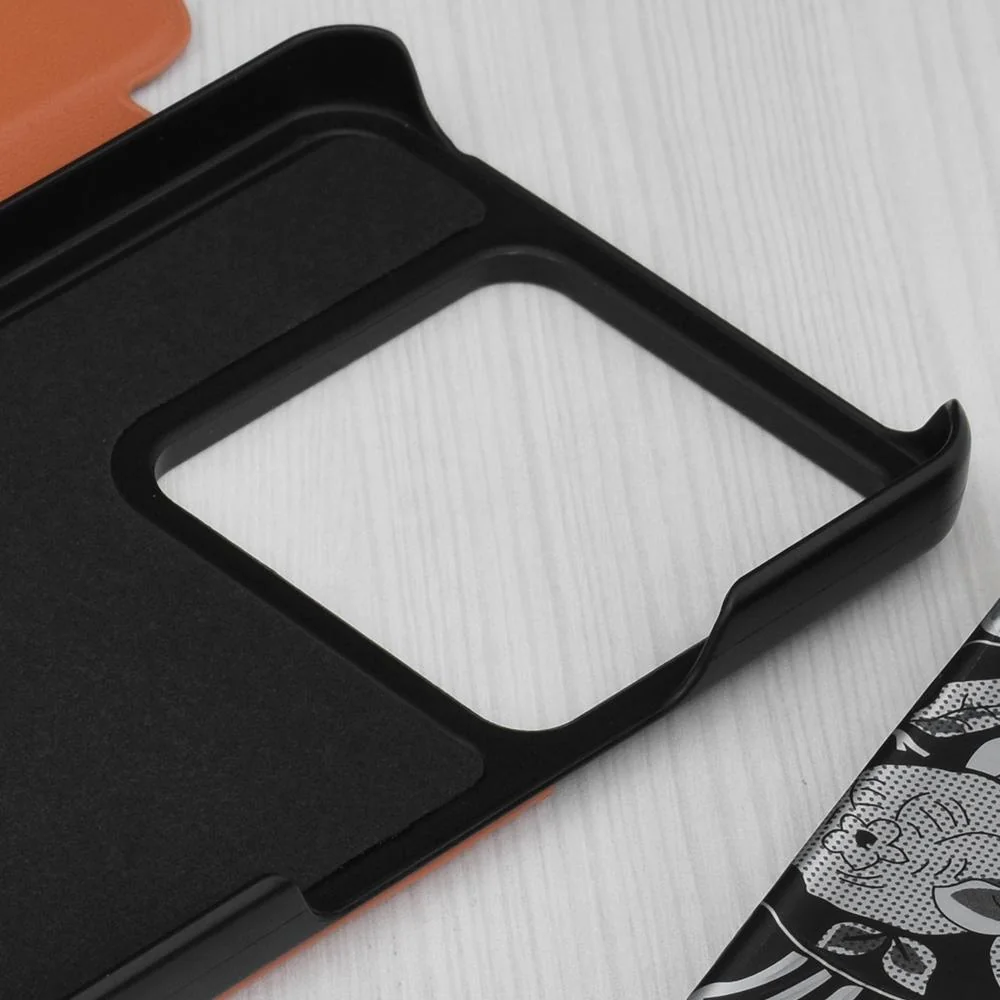 Elegantné knižkové puzdro View Case - Oranžová