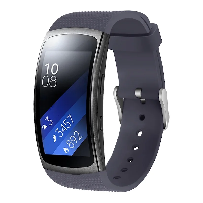 BStrap Silicone Land remienok na Samsung Gear Fit 2 purple gray