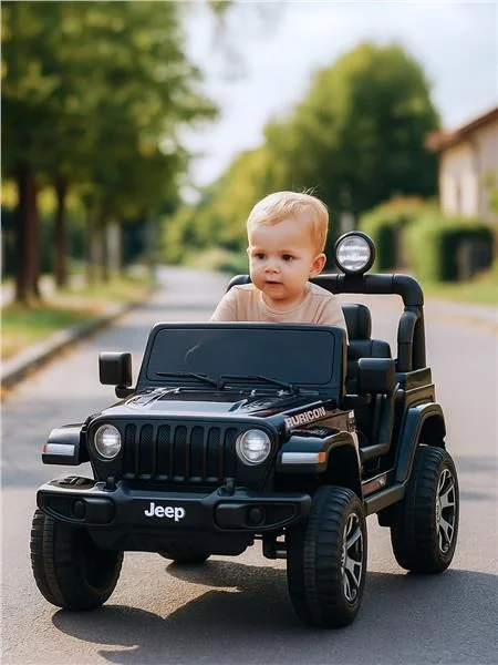 Detské elektrické autíčko Baby Mix Jeep Wrangler Rubicon čierne