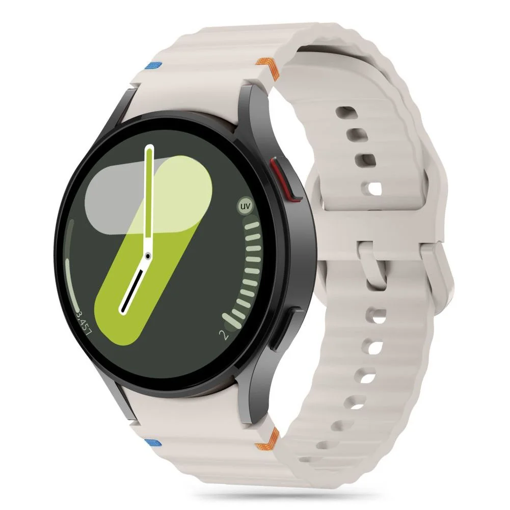 Tech-Protect Silicone Sport remienok na Samsung Galaxy Watch 4 / 5 / 5 Pro / 6 / 7 / FE, starlight Pro / 6 / 7 / FE, starlight