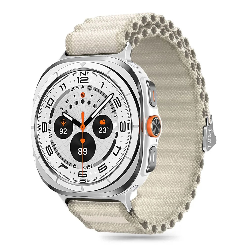 Tech-Protect Weave Pro remienok na Samsung Galaxy Watch Ultra 47mm, crayon white ayon white