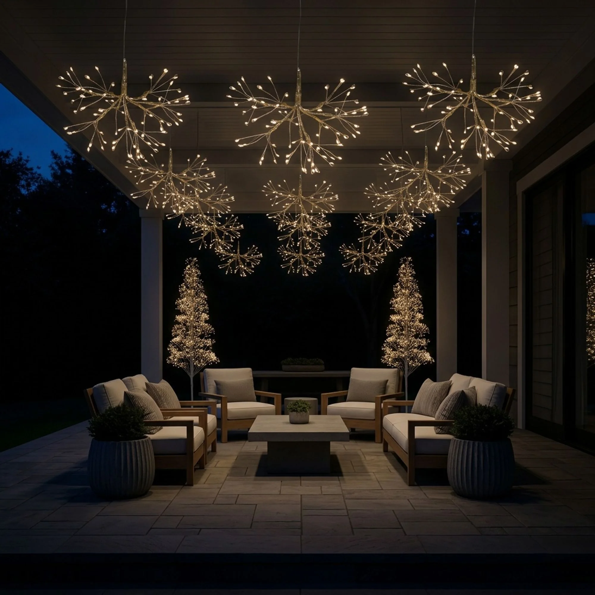MagicHome vianočný LED stromček, 1 ks 1980 LED teplá biela, IP44, 70x70x180 cm