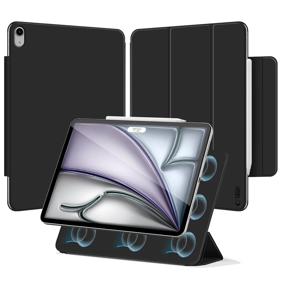 Tech-Protect Smartcase Magnetic puzdro na iPad Air 13'' 1-2gen 2024-2025, čierne 25, čierne