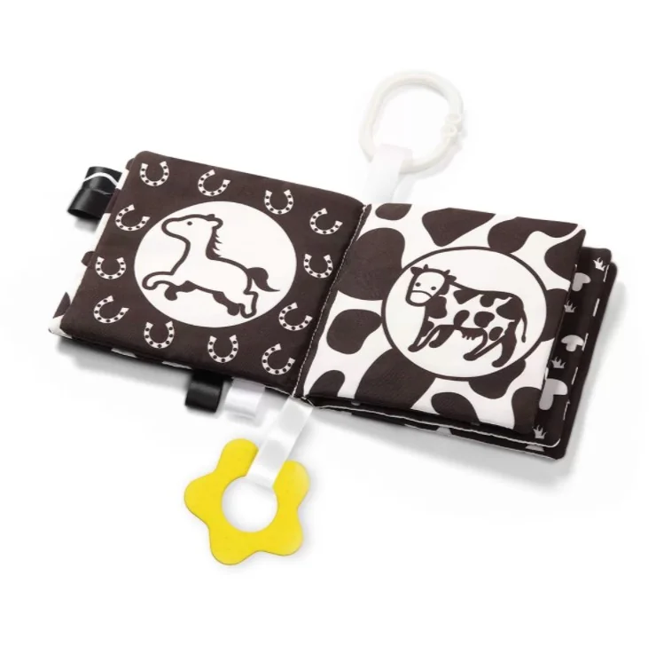 BABYONO Knižka na hranie Black&White 1×1 ks