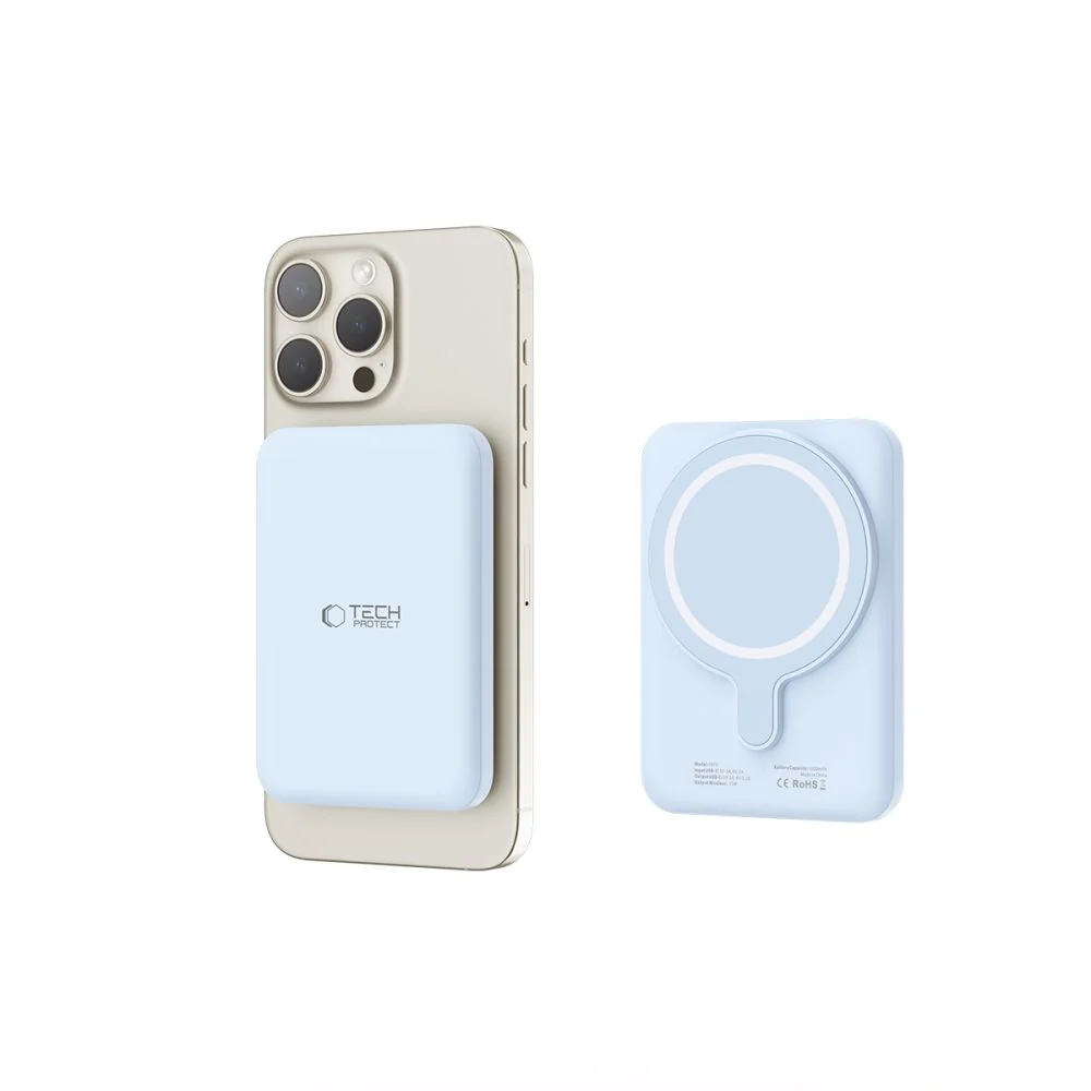 Tech-Protect PB10 LifeMag MagSafe Power Bank 5000mAh, modré