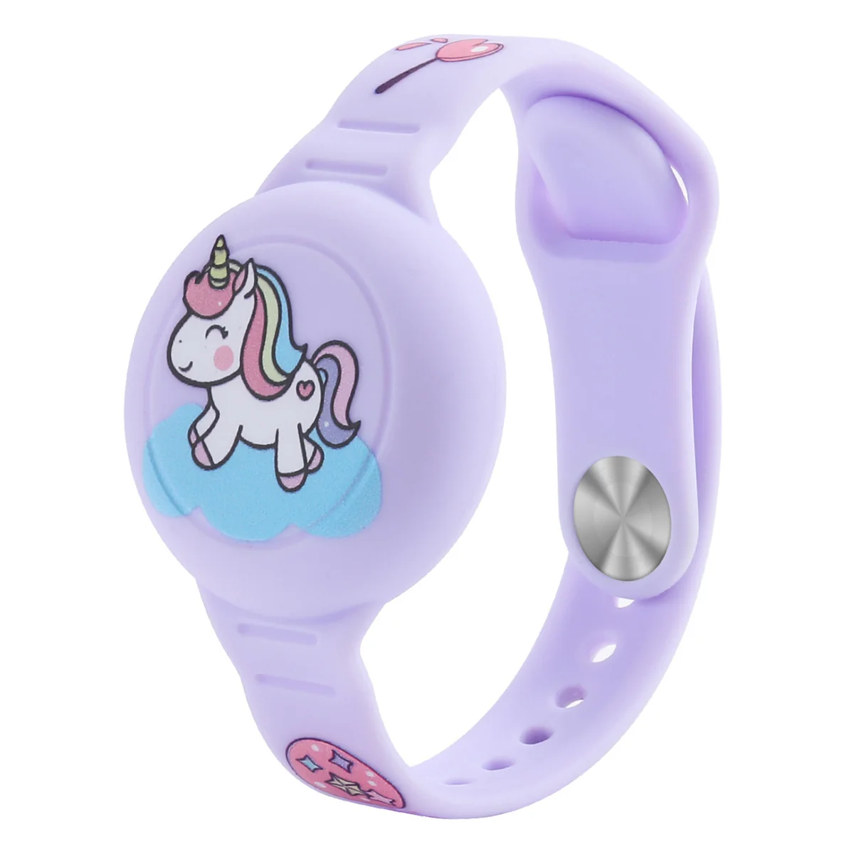 MG Kids Unicorn remienok na Apple AirTag, fialový