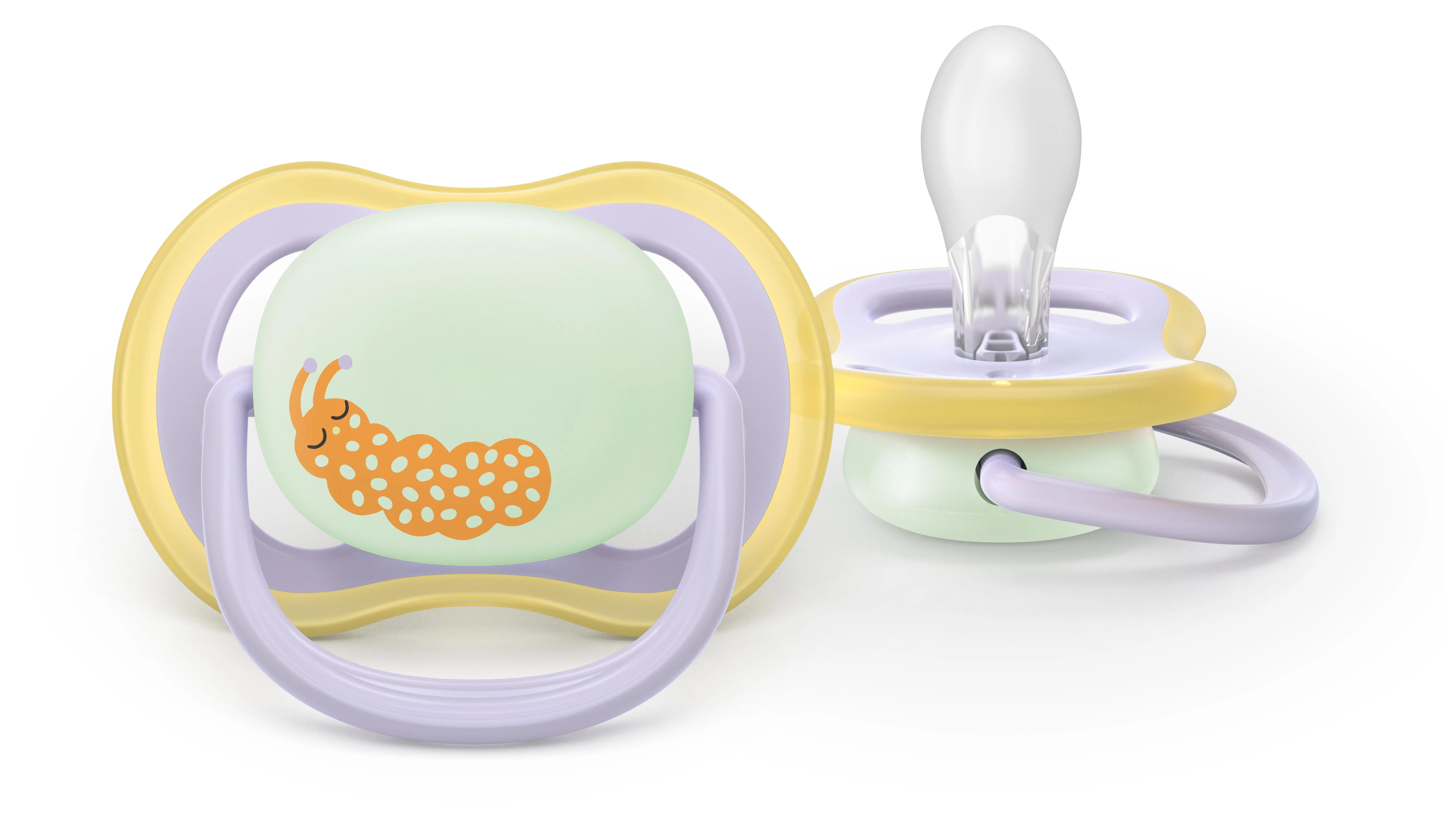 Philips AVENT - Cumlík Ultra air s obrázkom SCF376/25, nočný 0-6 m, dievča 2 ks