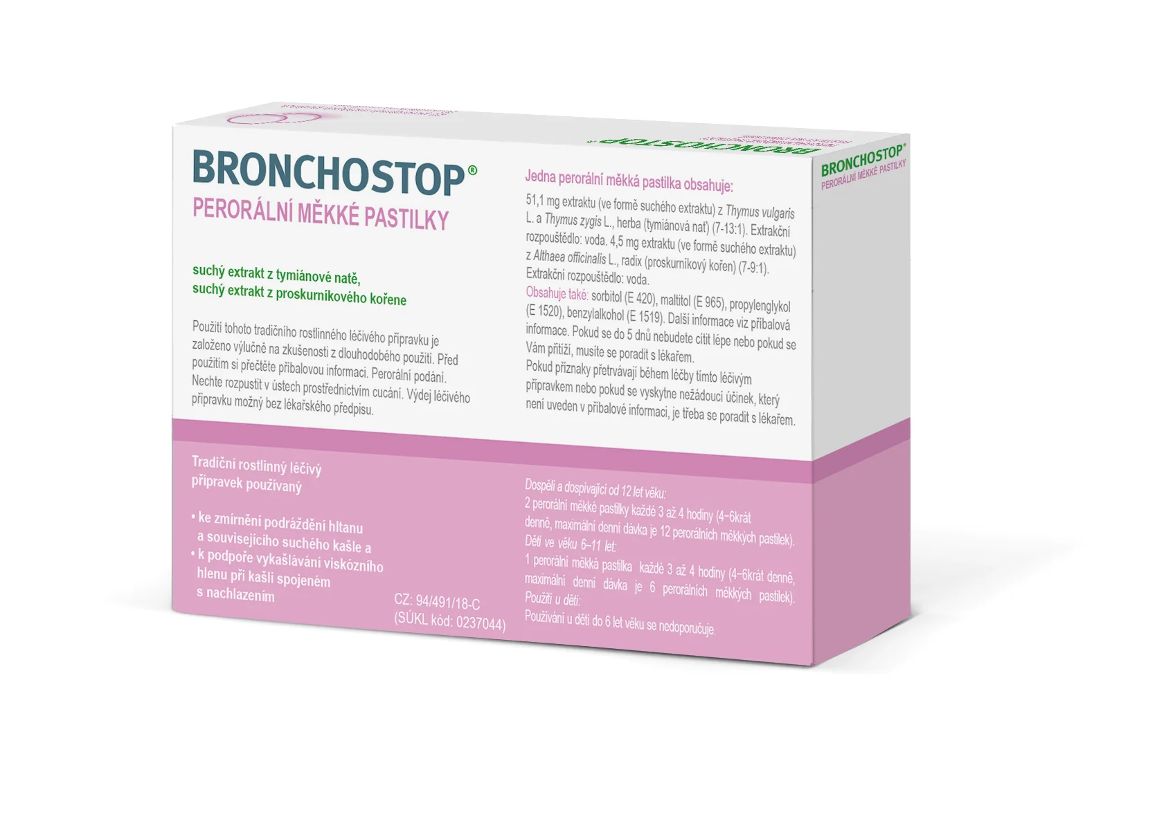 Bronchostop pastilky na cmúľanie 20 ks