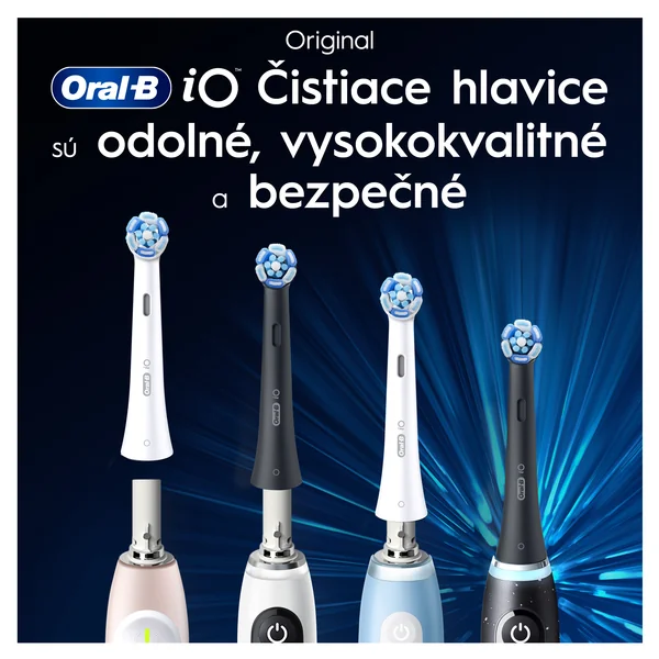 Oral-B iO Series Ultimate Clean, hlavice zubnej kefky, čierne 4 ks