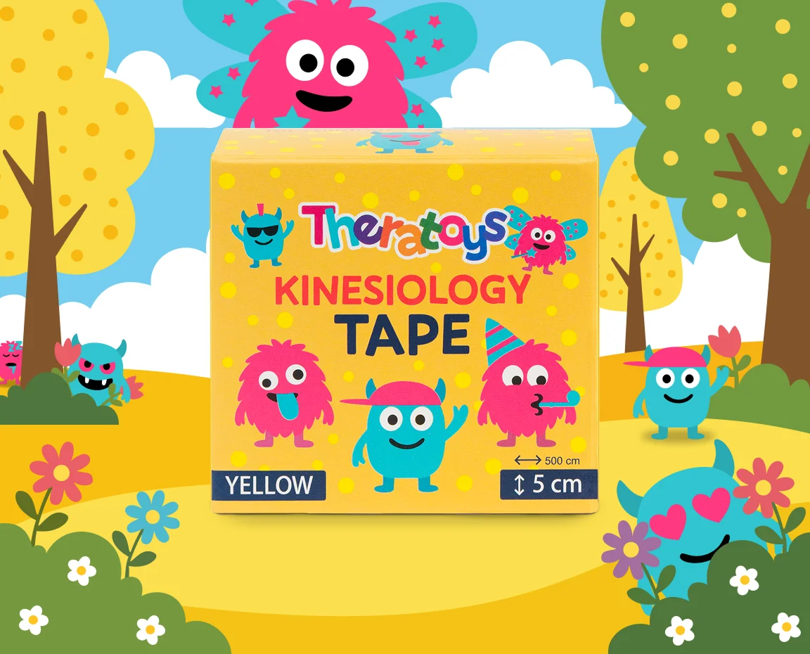 Theratoys Kids Kinesiology Tape, tejpovacia páska pre deti, 5 cm x 5 m 1×1 ks