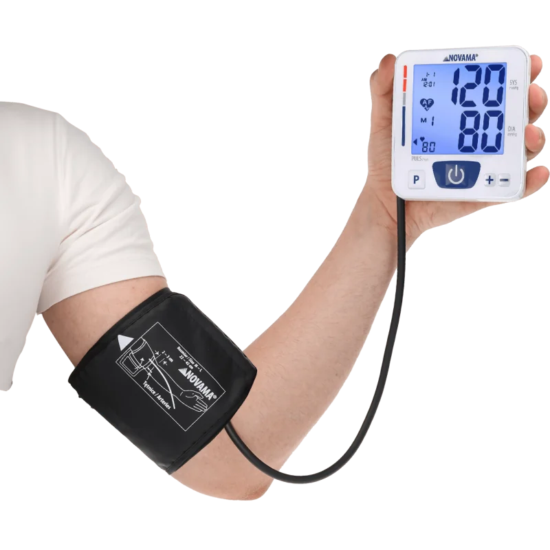 NOVAMA M+ AF ramenný tlakomer s detekciou fibrilácie predsiení + USB-C adaptér
