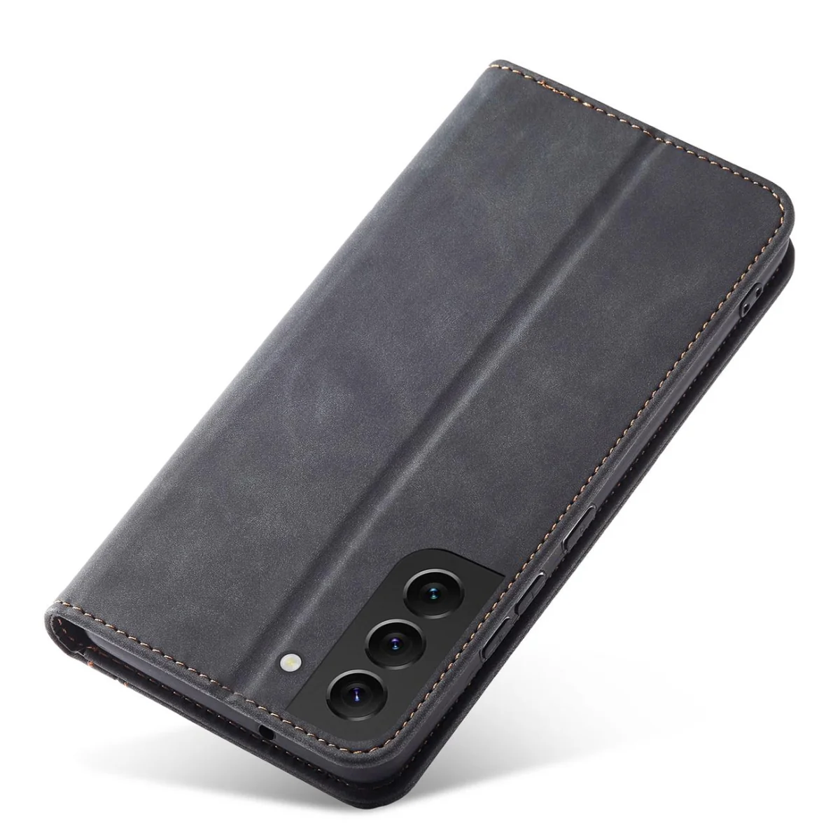 MG Magnet Fancy knižkové kožené puzdro na Samsung Galaxy S22 Plus, čierne rne