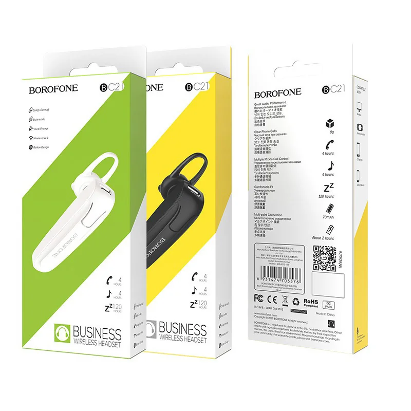 Borofone BC21 Bluetooth Handsfree slúchadlo, čierne