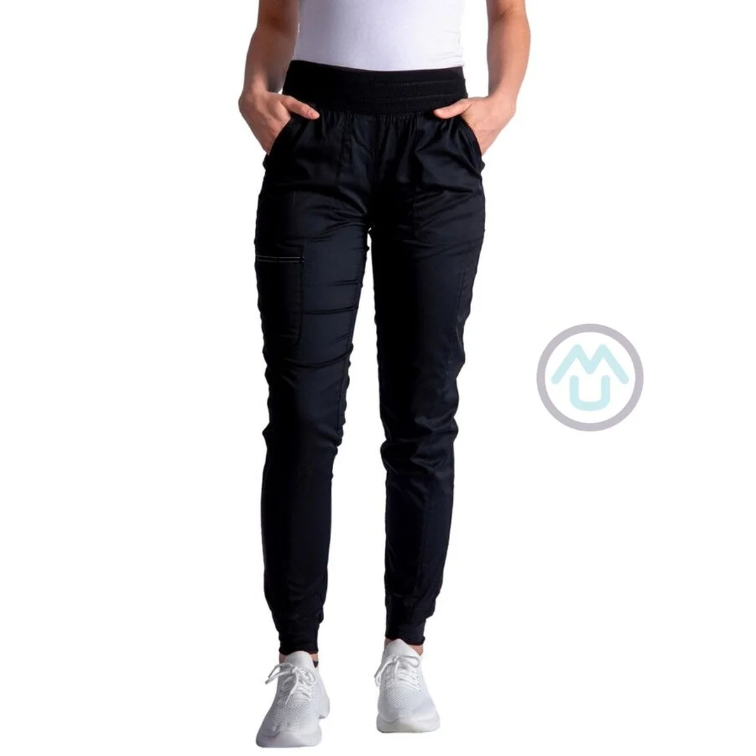 Zdravotnícke dámske jogger nohavice Cherokee Revolution ACTIVE STYLING - čierne M