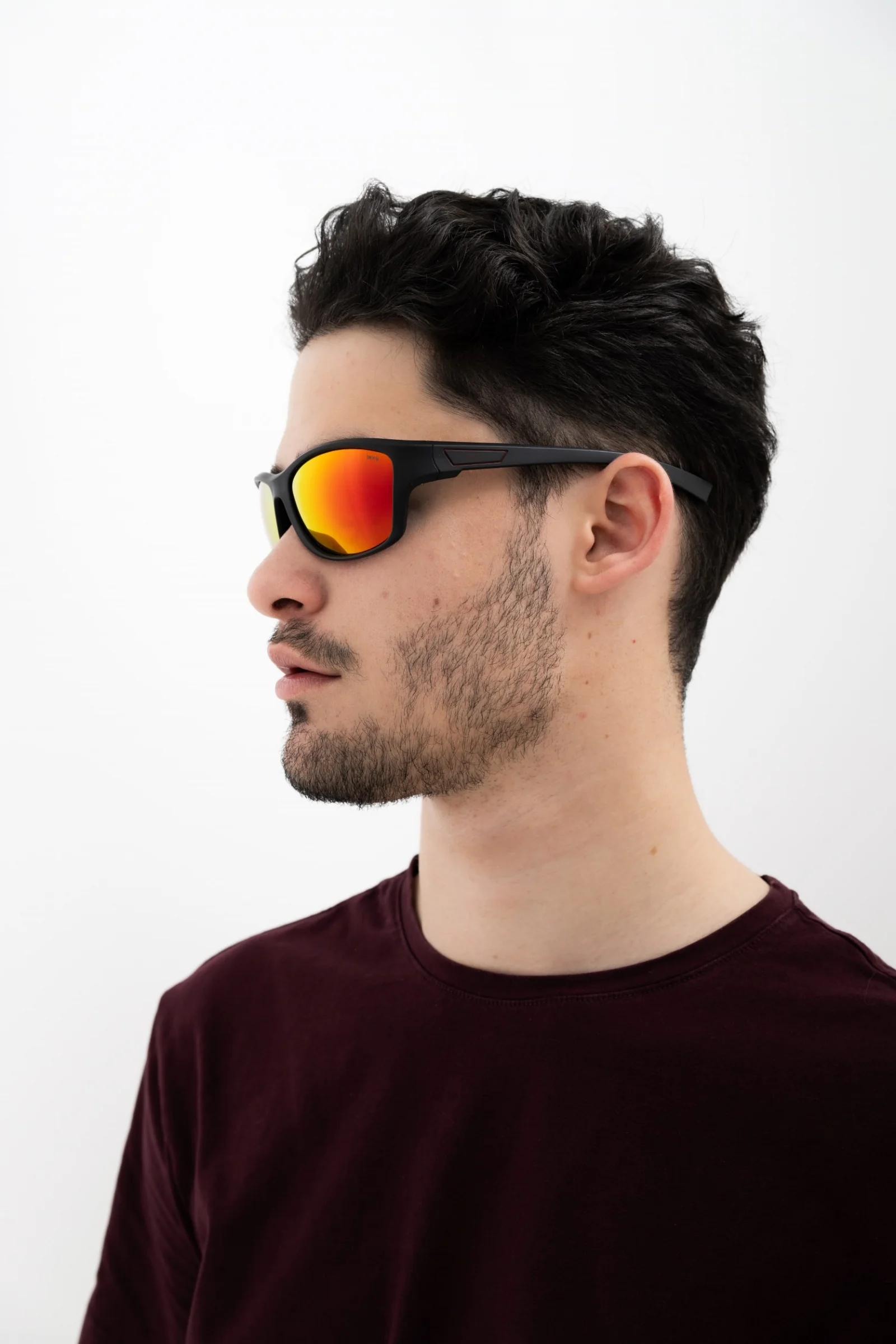 INVU IA22502A slnečné okuliare matt black red mirror Športové slnečné okuliare