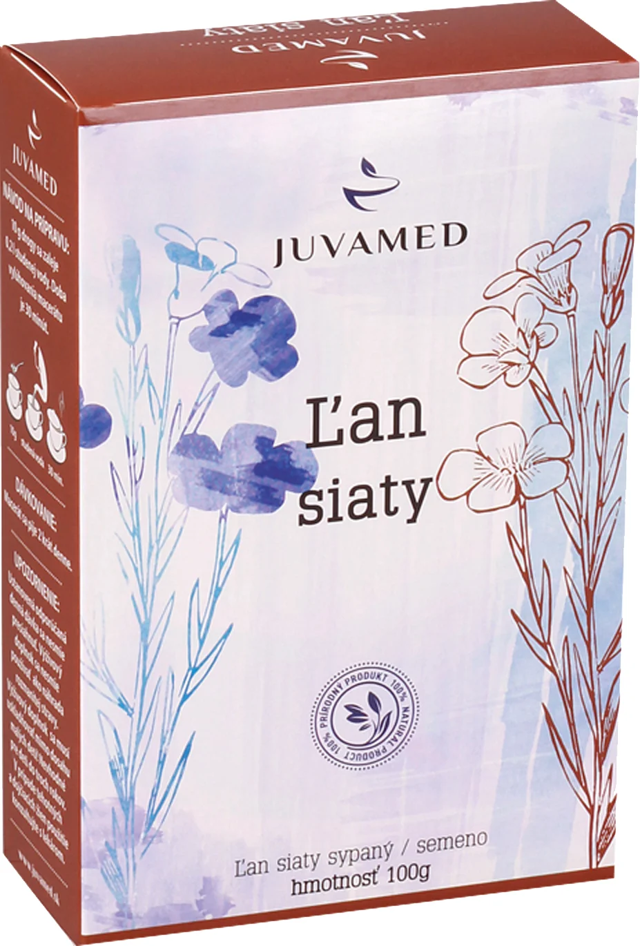 JUVAMED ĽAN SIATY - PLOD 1×100g, bylinný čaj sypaný