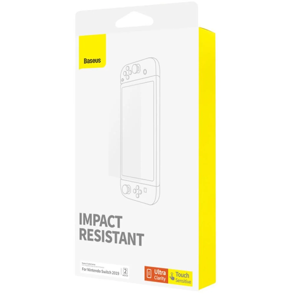 Sada 2x tvrdeného skla pre Nintendo Switch 2019 Transparentná