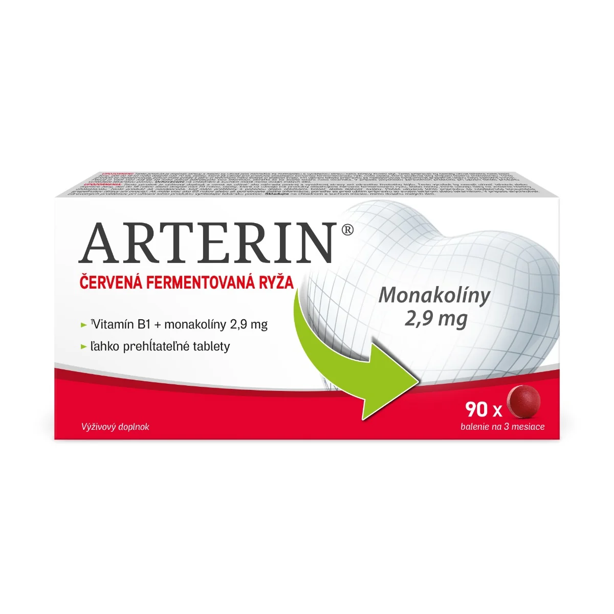 ARTERIN 1×90 tbl, výživový doplnok