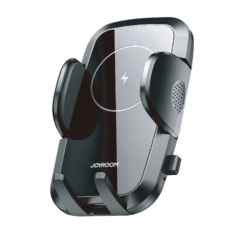 Joyroom Wireless Vent držiak na mobil do auta, Qi nabíjačka 15W, čiern y