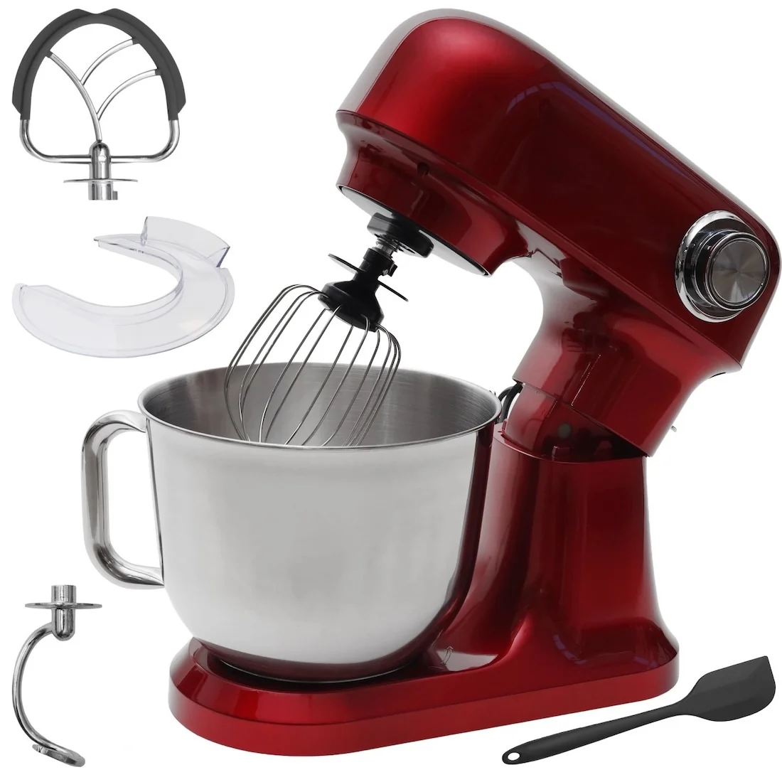 Livefy Chef planetárny kuchynský robot 1500 W, 5L, červený