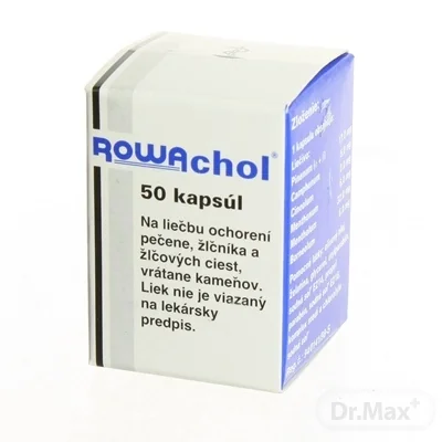 ROWACHOL 1×50 cps, zvyšuje sekréciu žlče