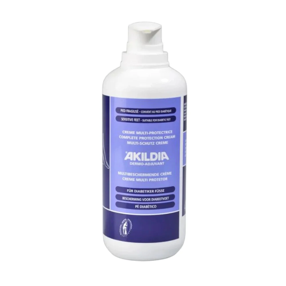 Ochranný krém na nohy pre diabetikov, Akildia Pro - 500 ml