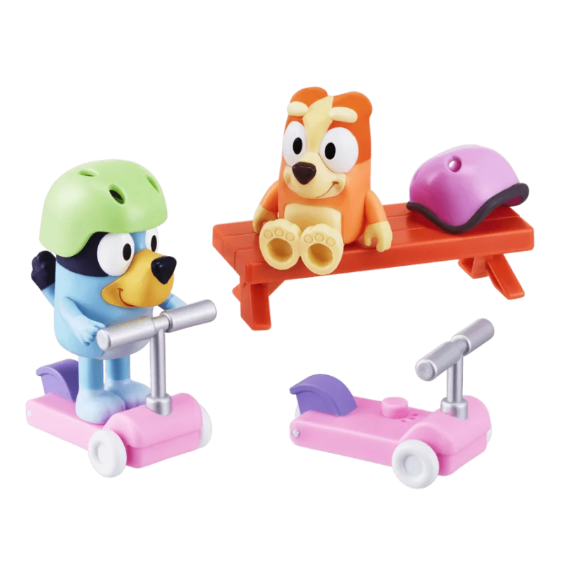 Bluey Bluey & Bingo Zábava na skútri – set figúrok a príslušenstva