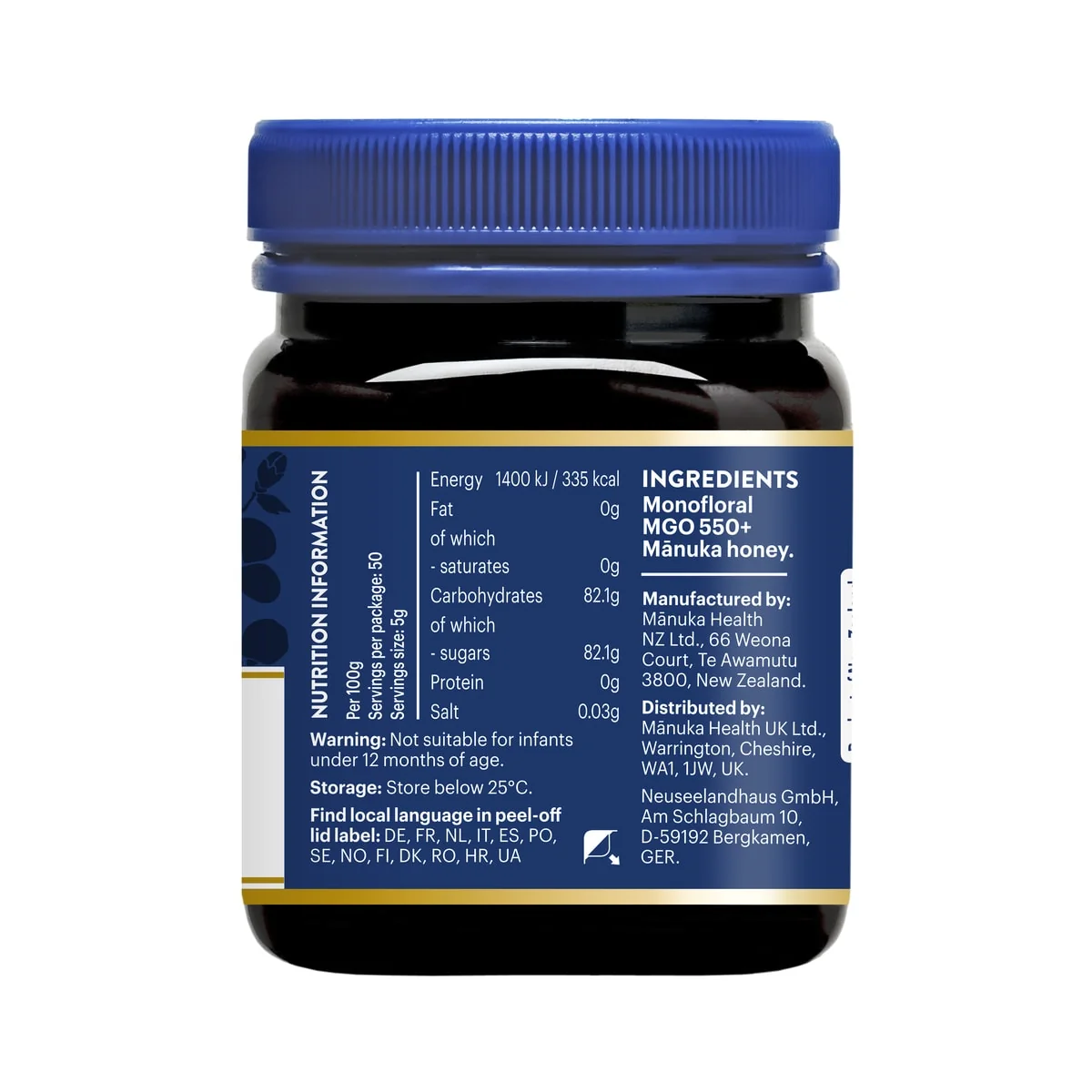 Manuka med MGO 550+ 250 g