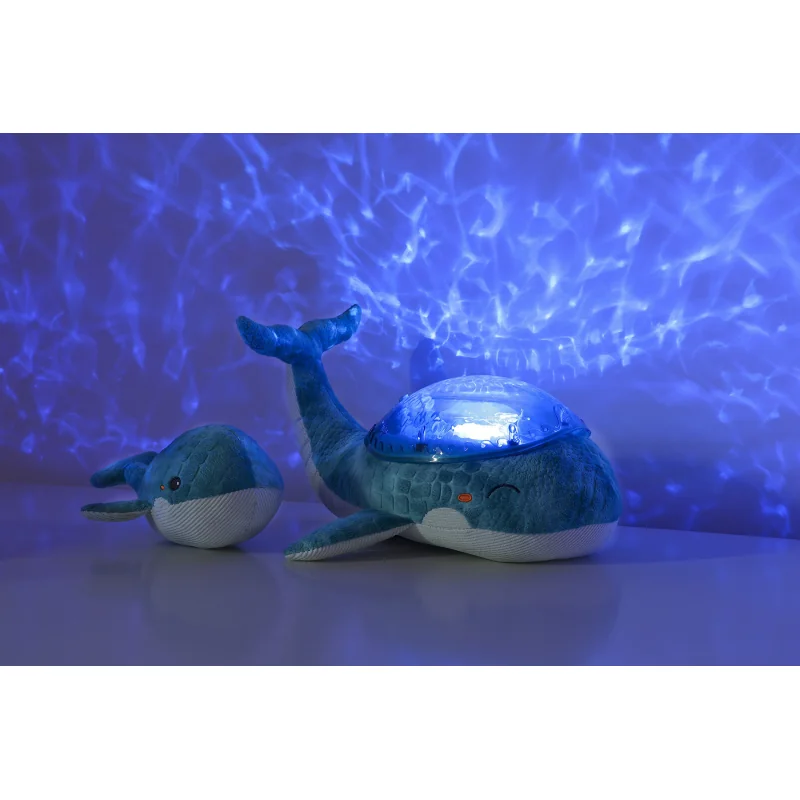 CLOUD B Tranquil Whale nočné svetielko projektor vĺn, modrá