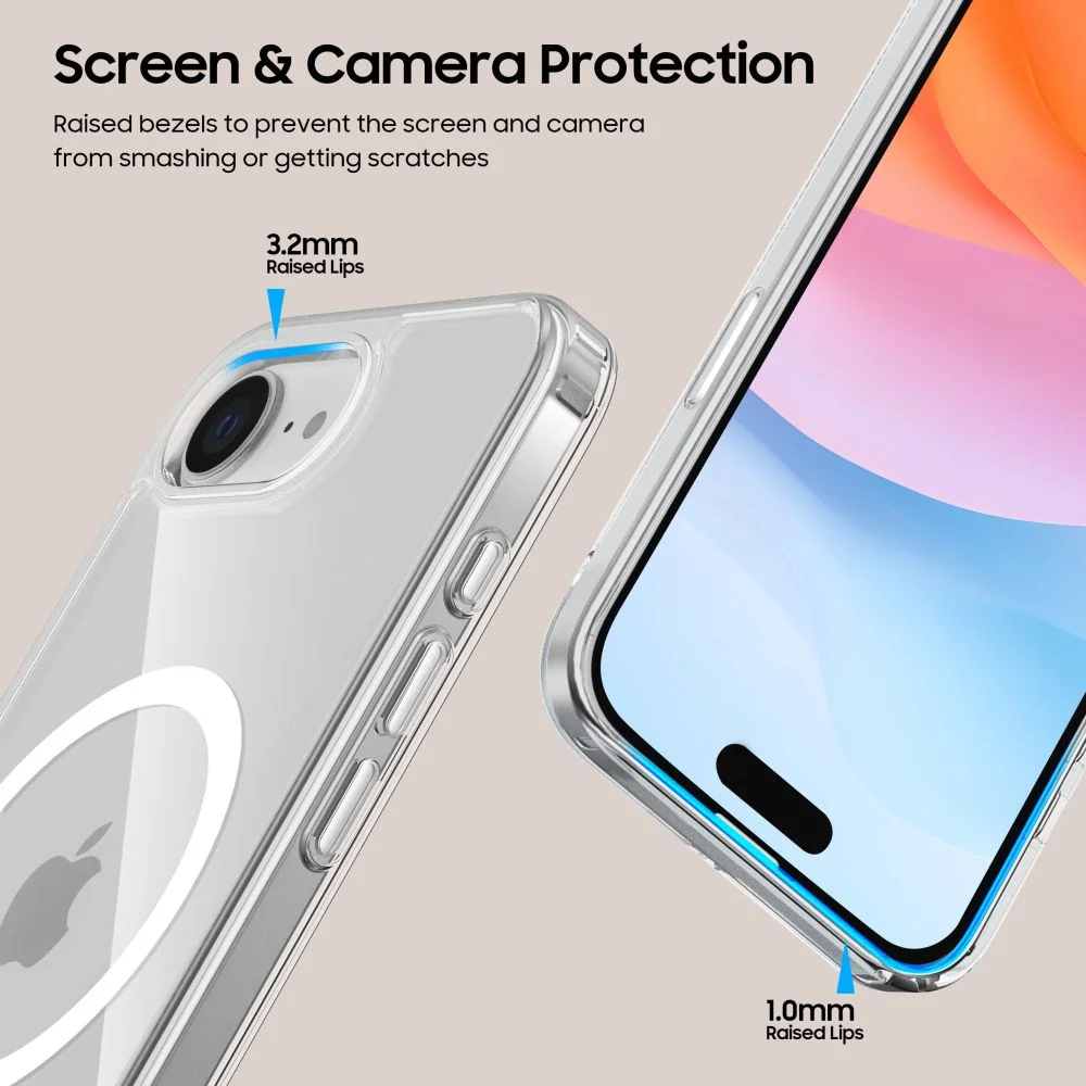 Tech-Protect FlexAir Hybrid MagSafe kryt na iPhone 16e, priesvitný
