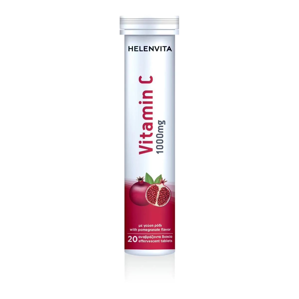 Helenvita Vitamín C 1000 mg 20 šumivých tabliet granátové jablko