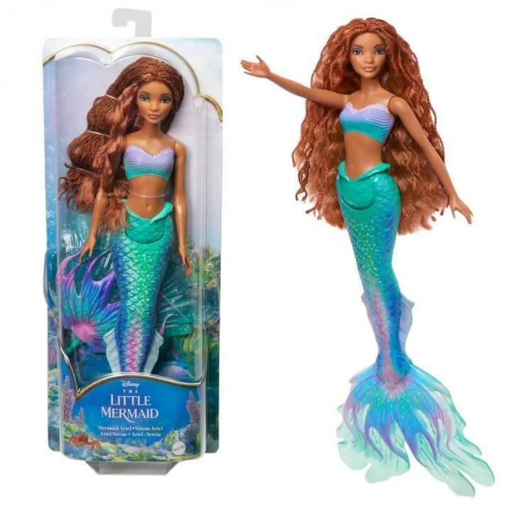 Mattel Disney Malá morská víla Ariel s trblietavou plutvou-MATTEL