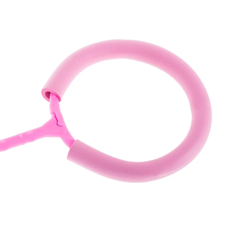 Hula hoop na nohu, švihadlo, skipper ball, svietiaca blikajúca LED ružová - farebná športová súprava s LED svetlom pre deti