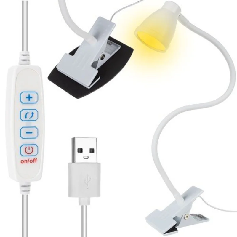 MG Desk USB stolná lampa, biela
