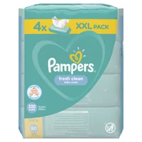 Pampers Wipes 320ks (4x80) Fresh clean