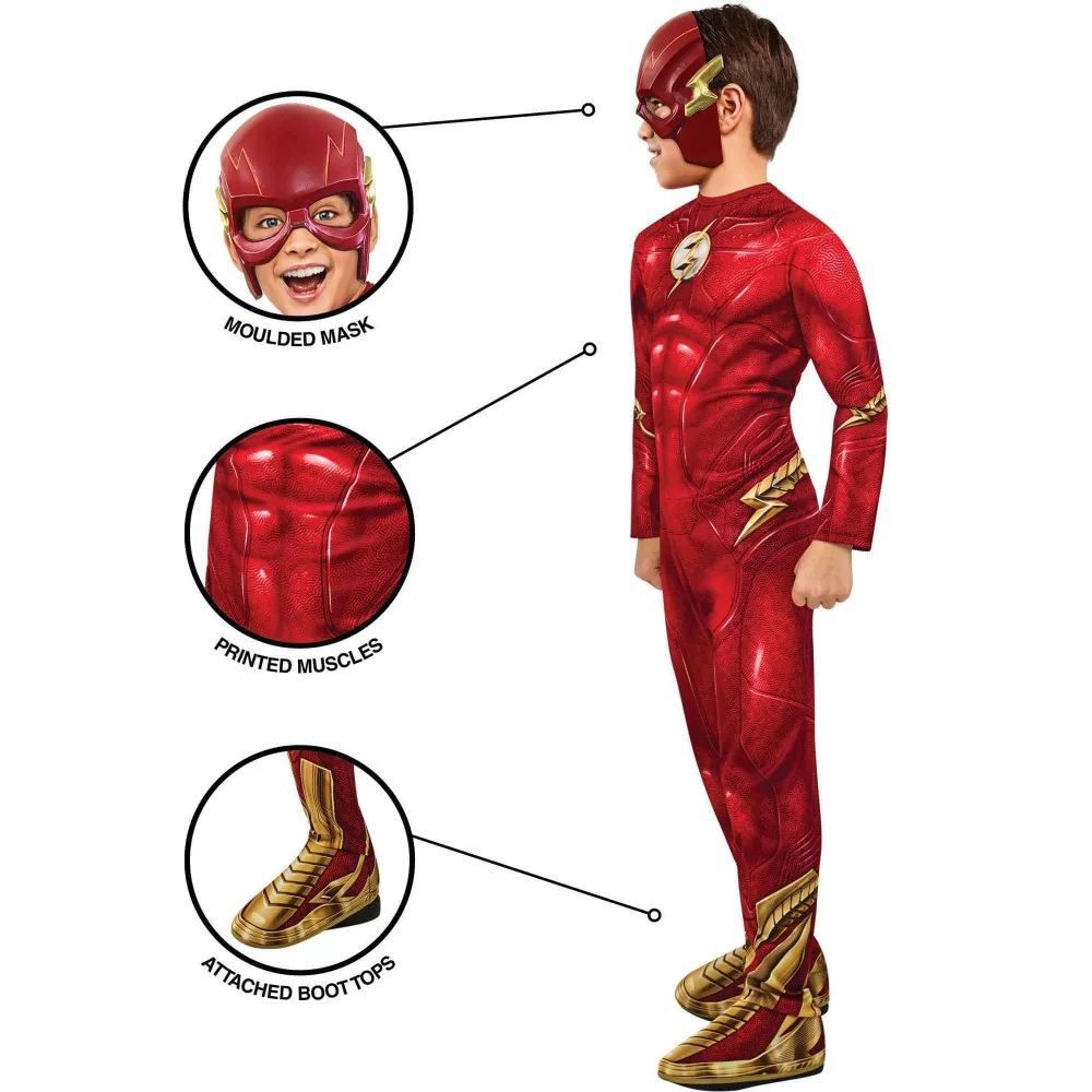 Blesk, The Flash, Karnevalový kostým 7-8 rokov-RUBIES