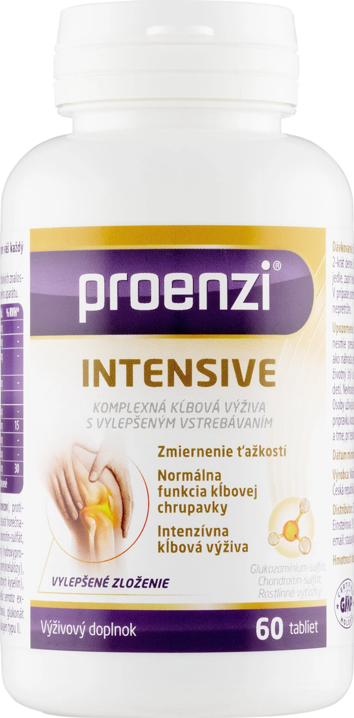 Proenzi Intensive 1×120 tbl, kĺbová výživa