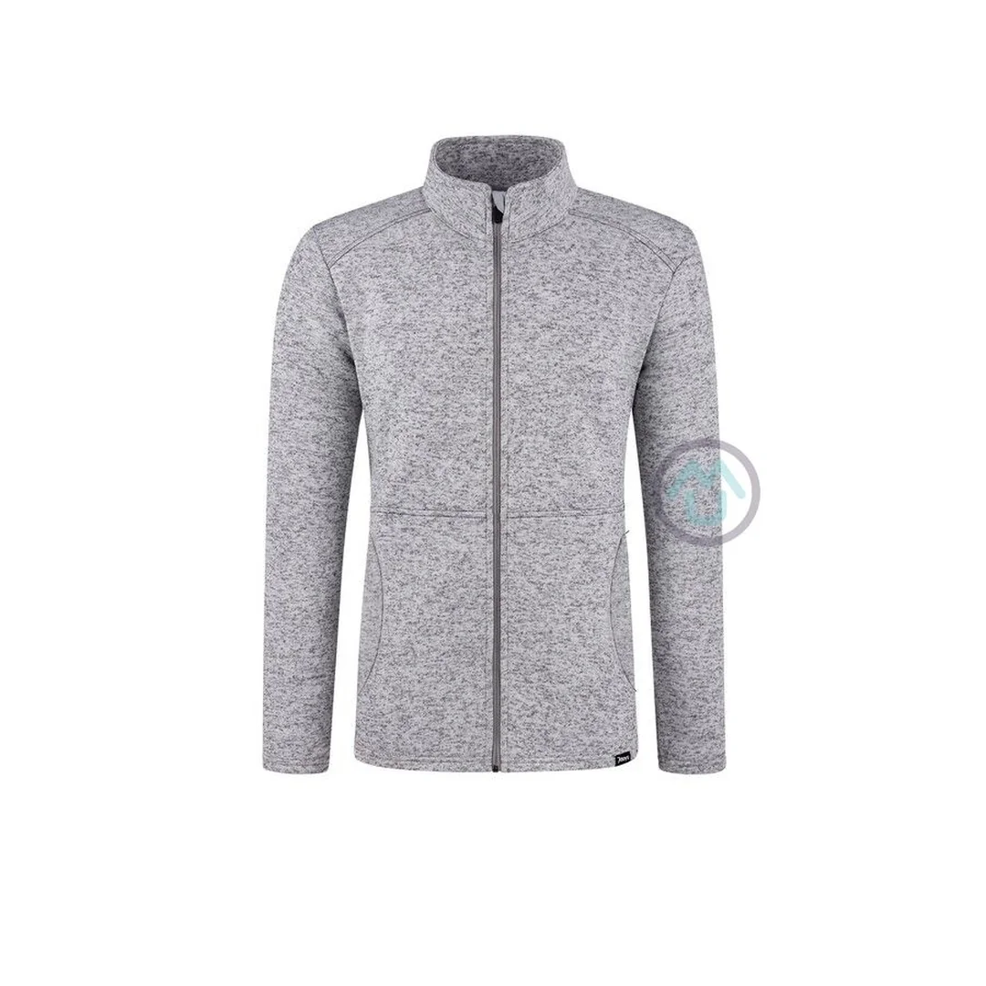 Pletená fleecová mikina WARM - šedá XL